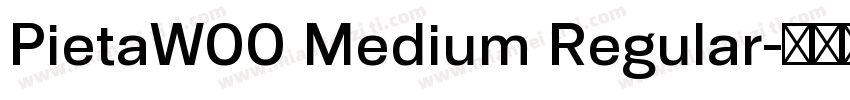 PietaW00 Medium Regular字体转换